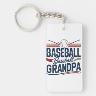 Vintag Baseball Opa Schlüsselanhänger
