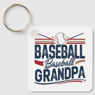 Vintag Baseball Opa Schlüsselanhänger