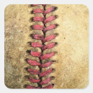 Vintag Baseball Quadratischer Aufkleber