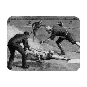 Vintag Baseball von Thure De Thulstrup, 1885 Magnet