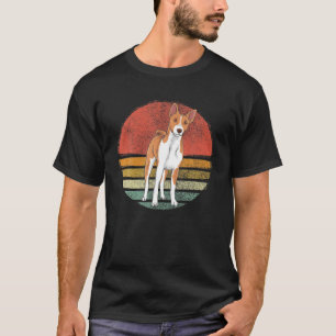 Vintag Basenji Dog Retro Basenji Lover Men Frauen T-Shirt