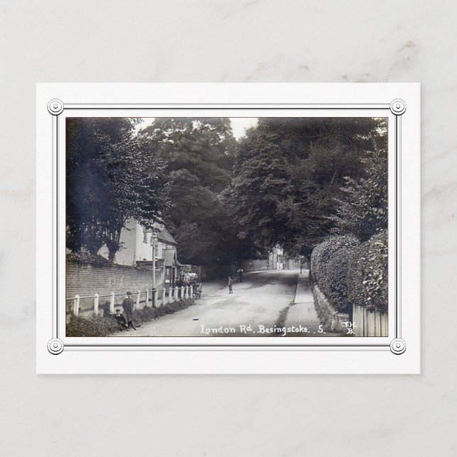 Vintag Basingstoke, Hampshire, UK Postkarte (Vorderseite)