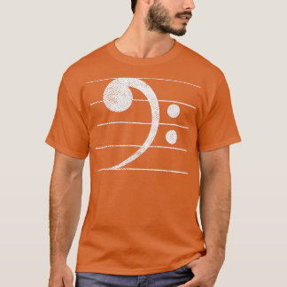 Vintag Bass Clef Bassist T-Shirt