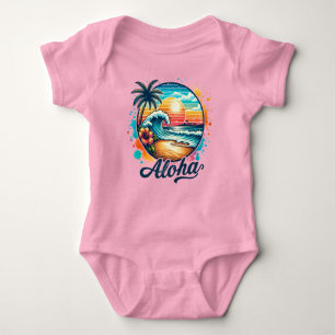 Vintag Beach Aloha Sublimierung-94953 Baby Strampler