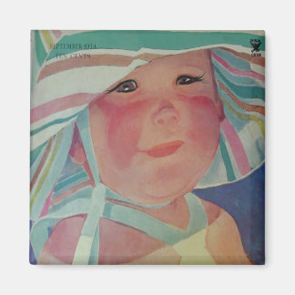 Vintag Beach Baby Magnet