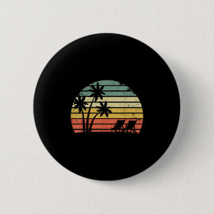 Vintag Beach Shirt Palm Trees Beach Stuhl Cool Button