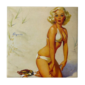 Vintag Beach Summer Button up Girl Fliese