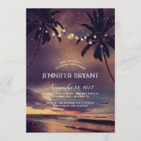 Vintag Beach Sunset Palm Lights Geburtstagsparty