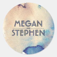 Vintag Beach Wasserfarben Moderne Hochzeit