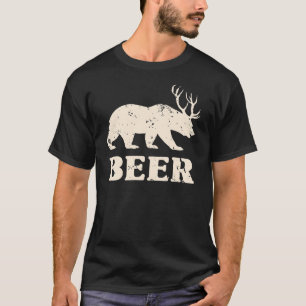 Vintag Bear Deer=Bierlimitierung T-Shirt