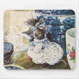 Vintag Beatrix Potter Mice Tailor von Gloucester Mousepad