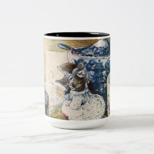 Vintag Beatrix Potter Mice Tailor von Gloucester Zweifarbige Tasse