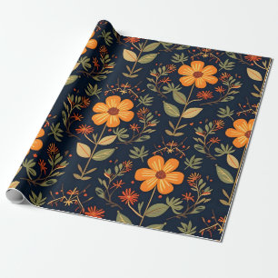 Vintag Beautiful Floral Modern Collection Geschenkpapier