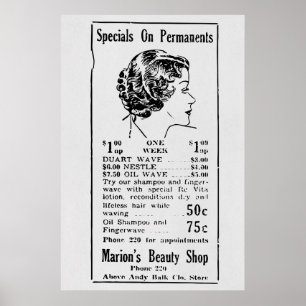 Vintag Beauty Ad 1935 Poster
