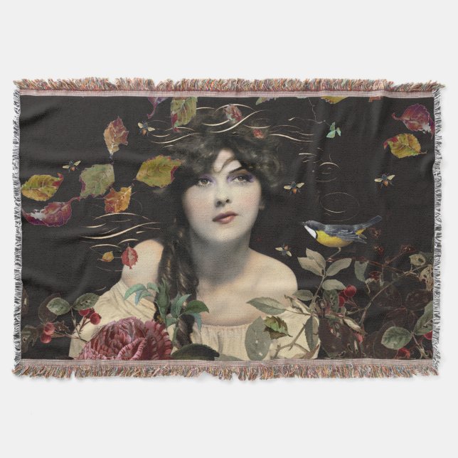 Vintag Beauty Floral Decke (Vorderseite)