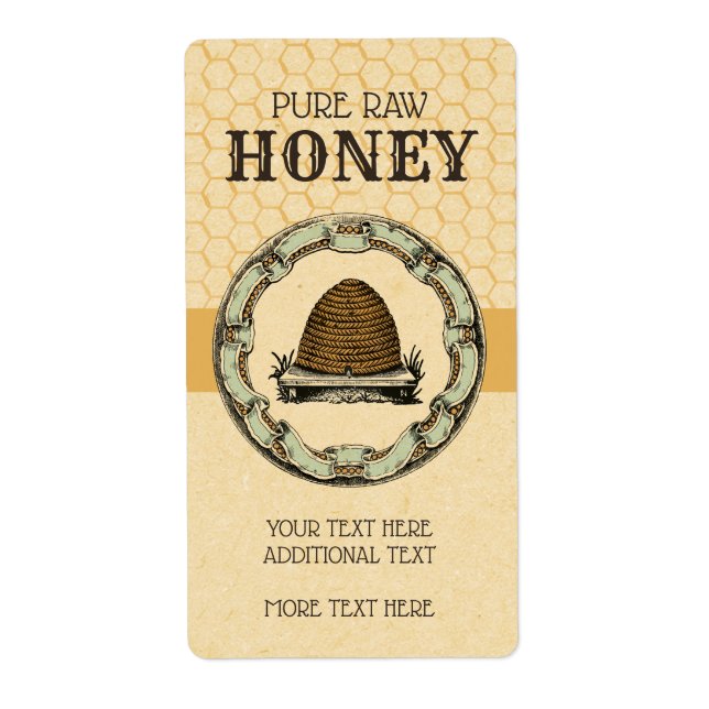 Vintag Bee Skep Honey Jar (Vorne)