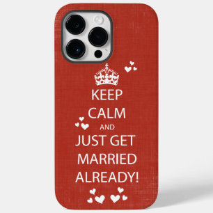 Vintag BEHALTEN CALM VERHEIRATET Case-Mate iPhone Hülle