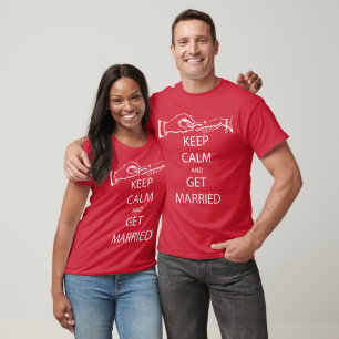 Vintag BEHALTEN CALM VERHEIRATET T-Shirt