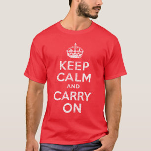 Vintag behalten Sie ruhig und machen Sie T-Shirt