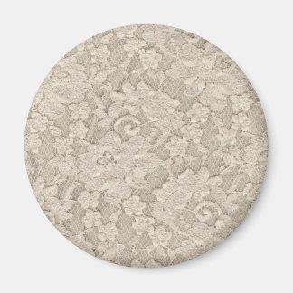 Vintag Beige Blumenspitze Magnet