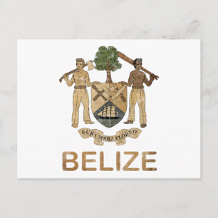 Vintag Belize Postkarte