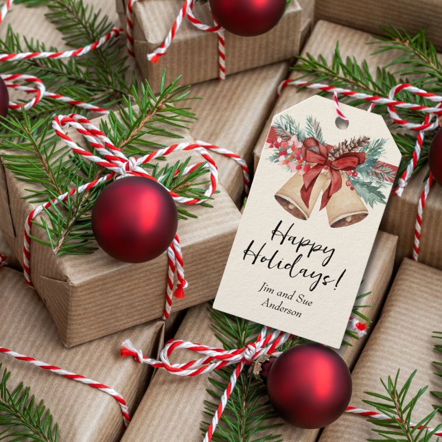 Vintag Bells Holiday Geschenkanhänger (Von Creator hochgeladen)