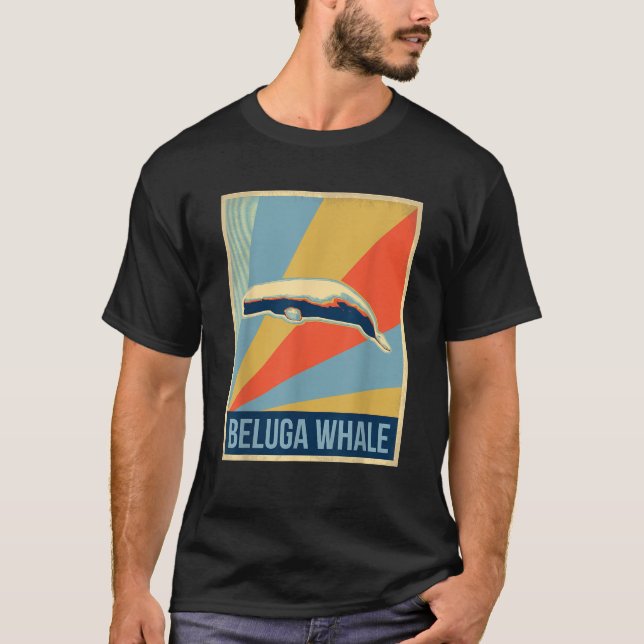 Vintag Beluga Whale T-Shirt (Vorderseite)