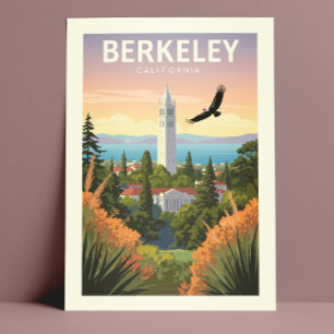 Vintag Berkeley California Postkarte