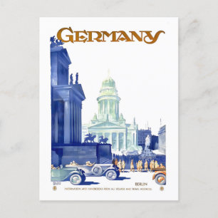 Vintag Berlin, Deutschland, Reiseplakat Postkarte