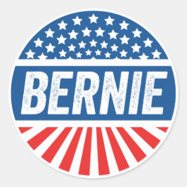 Vintag Bernie Runder Aufkleber