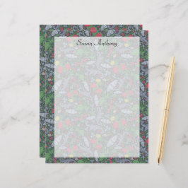 Vintag Berries Butterfly Marigold Carnation Paper