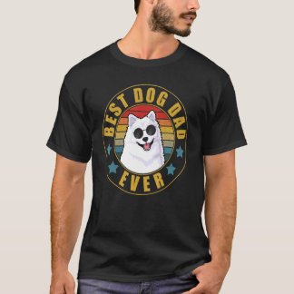 Vintag Best American Eskimo Dog Vater Ever Puppy F T-Shirt