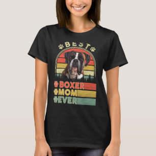 Vintag Best Boxer Mama je Boxer Dog Mama Mütter T-Shirt