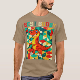 Vintag Best Buddy TRex TShirt Men Women Kids Gift