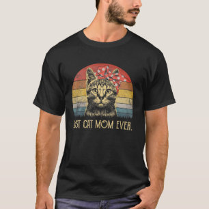 Vintag Best Cat Mama Ever - Katze Mutter - Tag T-Shirt