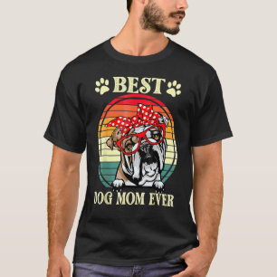 Vintag Best Dog Mama Ever English Bulldog Mama T-Shirt