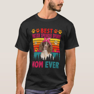 Vintag Best English Springer Spaniel Mama Ever Dog T-Shirt