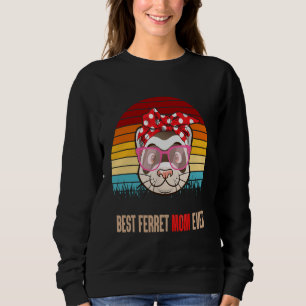 Vintag Best Ferret Mama je Tiermutter Sweatshirt