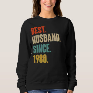 Vintag Best Husband seit 1980 42. Wedding Anive Sweatshirt