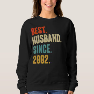 Vintag Best Husband Seit 2002 20. Wedding Anive Sweatshirt