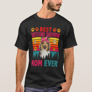 Vintag Best Shetland Sheepdog Mama je Niedlicher H T-Shirt