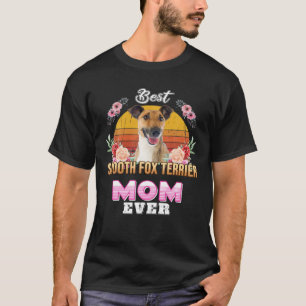 Vintag Best Smooth Fox Terrier Mama je Mütter D T-Shirt