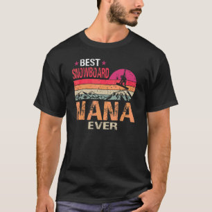 Vintag Best Snowboard Nana je Vatertag T-Shirt