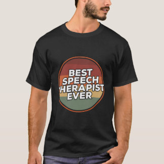 Vintag Best Speech Therapist je T-Shirt