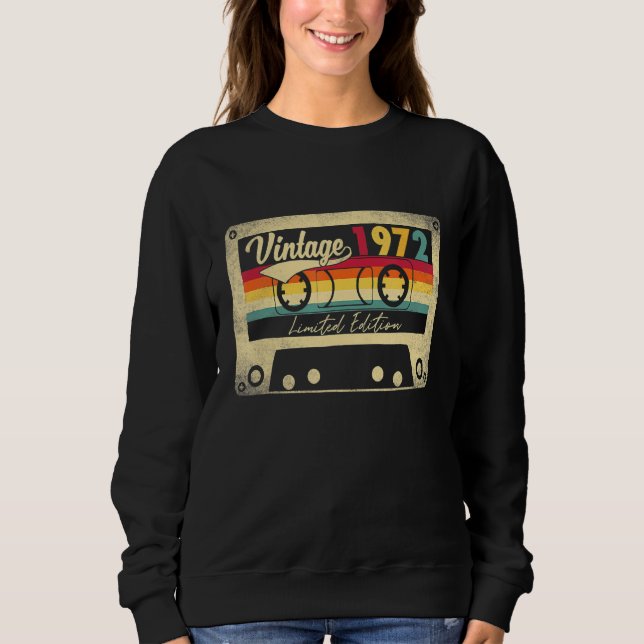 Vintag Best von 1972 50. Geburtstag Sweatshirt (Vorderseite)