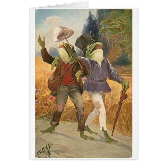 Vintag - beste Freund-Frösche, (Vorne)