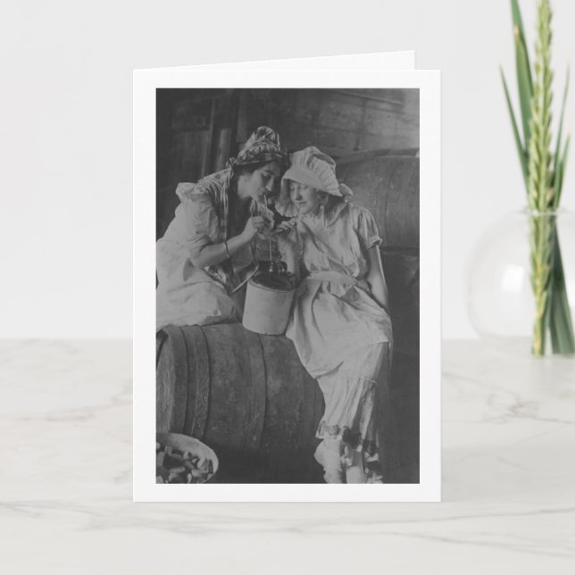 Vintag - Beste Freunde und Alkohol, Karte (Vorderseite)