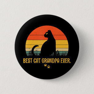 Vintag Beste Katze Opa je Geschenk Katzen Liebhabe Button