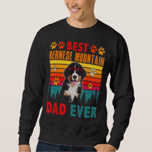 Vintag Bester Berner Vater je Niedlicher Hund Su Sweatshirt