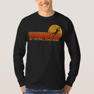 Vintag bestes Football Coach Ever Football Team Co T-Shirt